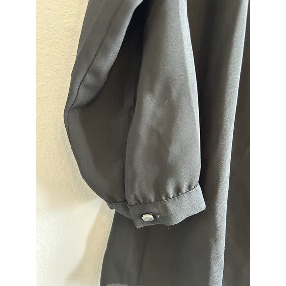 Banana Republic Women’s S Sheer Blouse cold shoulder Office Siren work corporate - Picture 6 of 10